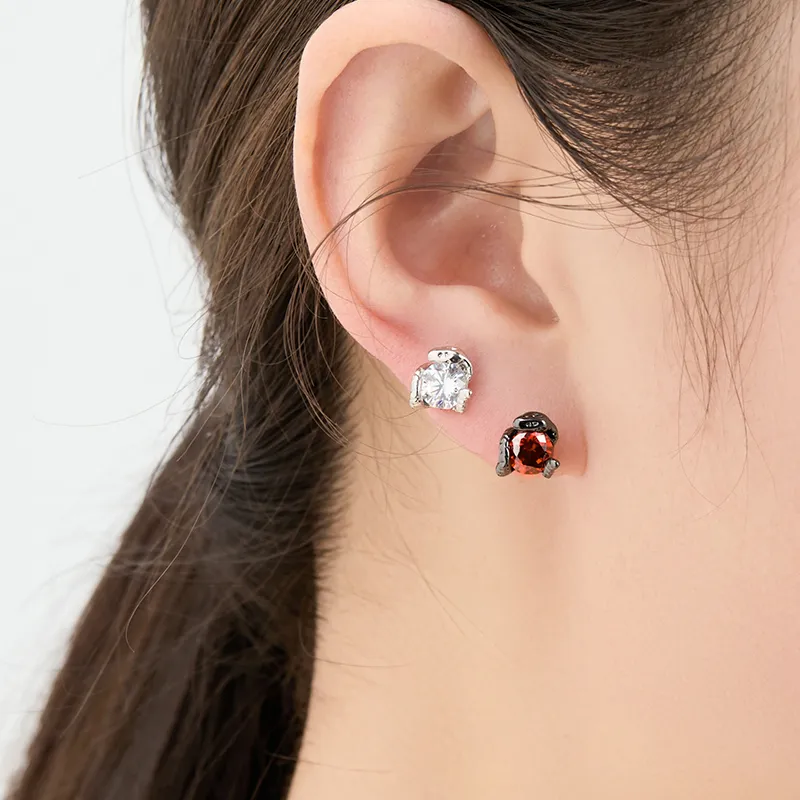 Lady Go Titanium Steel Stud Earrings Unisex-1