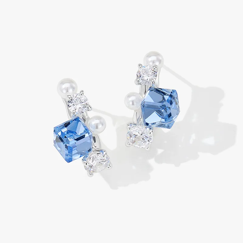 Lady Go 925 Sterling Silver Needle Earrings Women's-2
