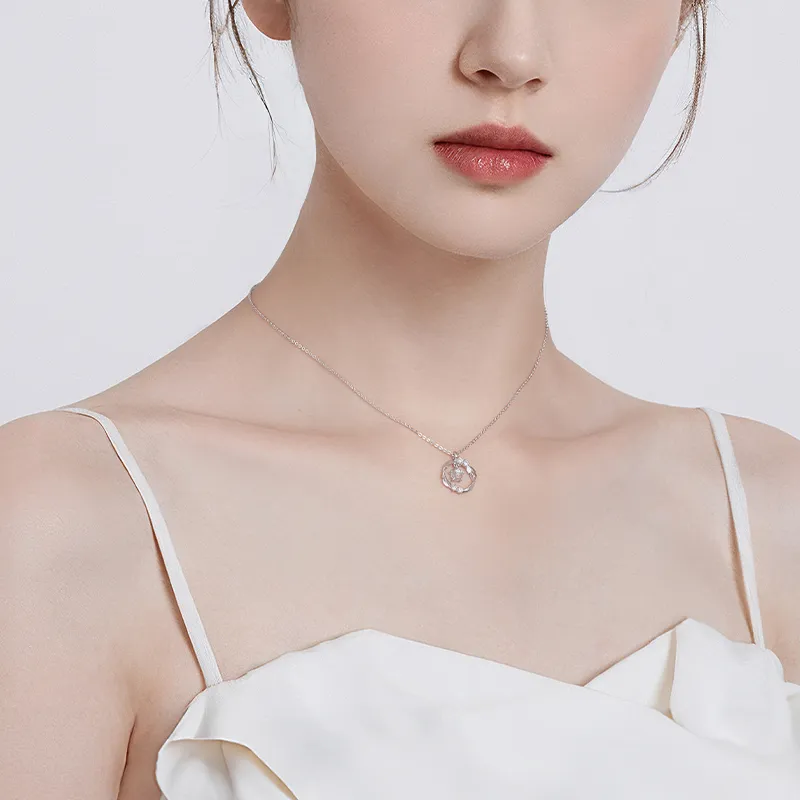 Lady Go Colored Glaze Jade Necklaces Women's-3