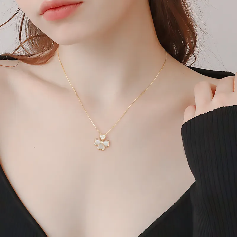 Lady Go Silver Necklaces Women's-5
