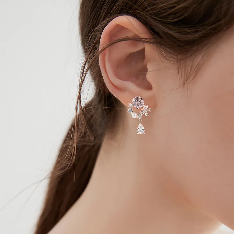 Lady Go S925 Silver Earrings Women's-1