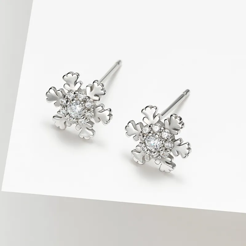 Lady Go Sterling Silver Stud Earrings Unisex-3