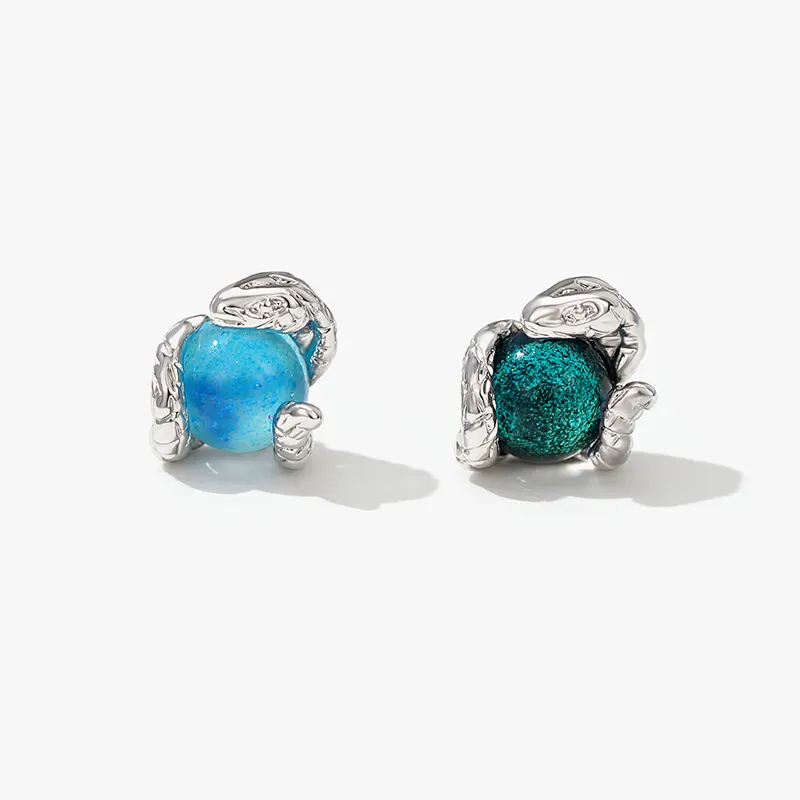 Lady Go Titanium Steel Needle Alloy Stud Earrings Unisex-8