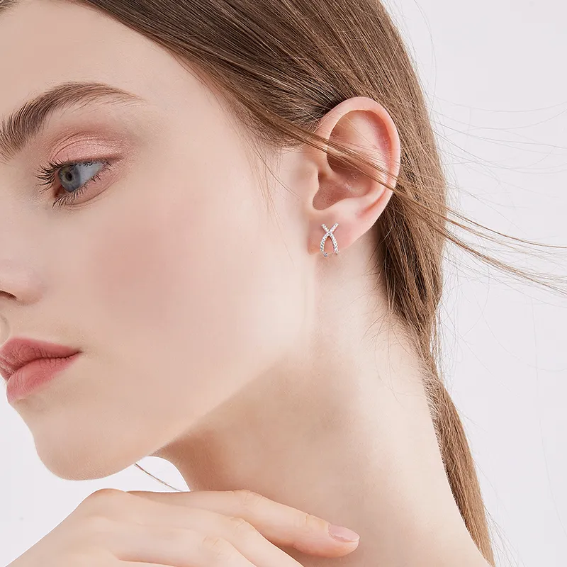 Lady Go Sterling Silver Earrings Women's-1