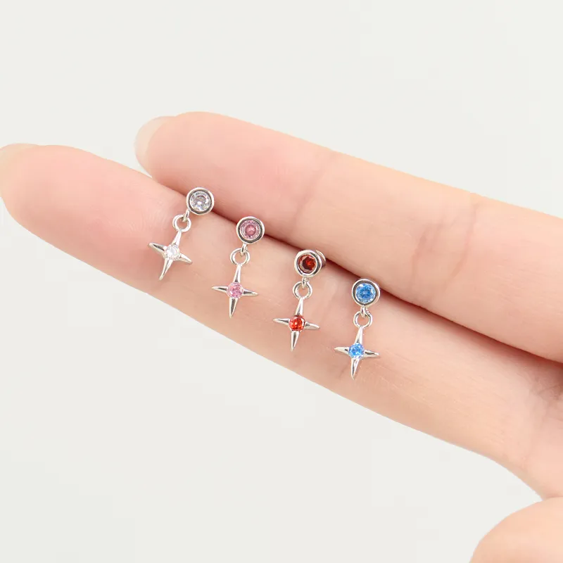 Lady Go Titanium Steel Stud Earrings Women's-2