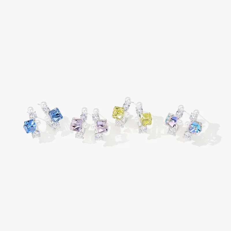 Lady Go 925 Sterling Silver Needle Earrings Women's-8