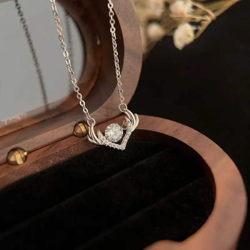 Lady Go S999 Fine Silver Necklaces Women's-5