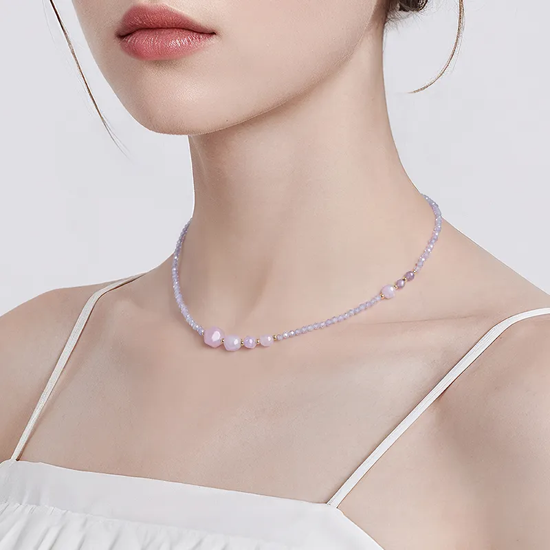 Lady Go Alloy Synthetic Stone Necklaces Women's-5