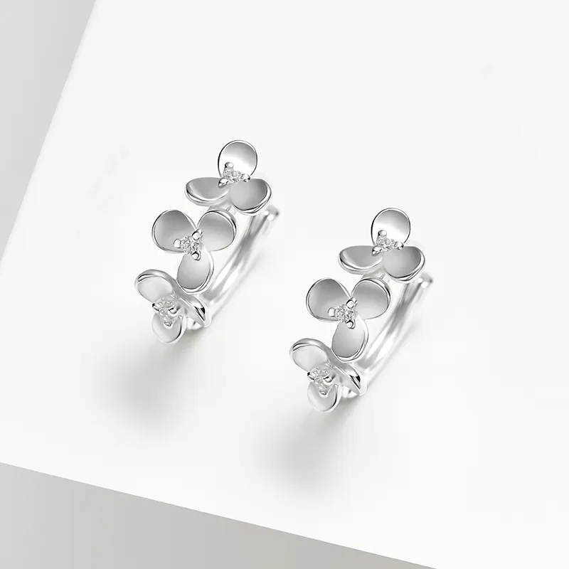 Lady Go Sterling Silver Earrings Women's-2