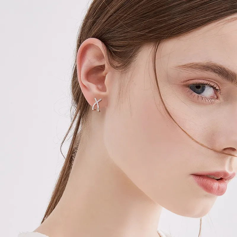 Lady Go Sterling Silver Earrings Women's-4