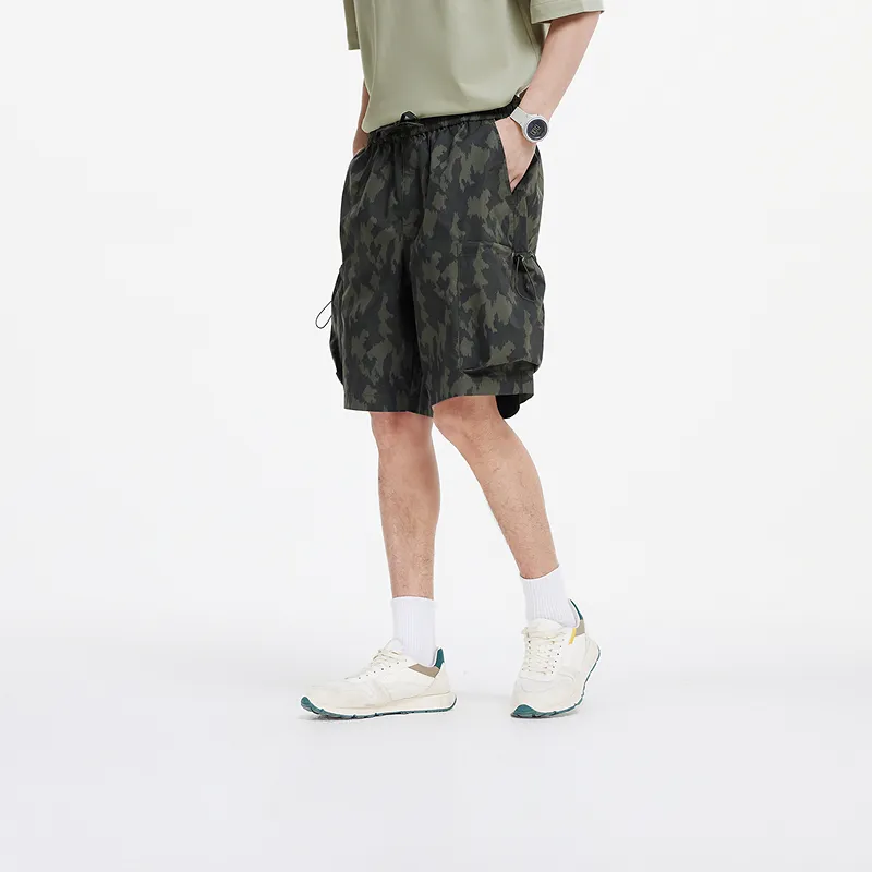 SEM/R Casual Shorts Men's Green Tone 00344-2