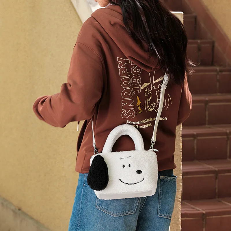 Snoopy X SEM/R Handbags Ecru 10302-5