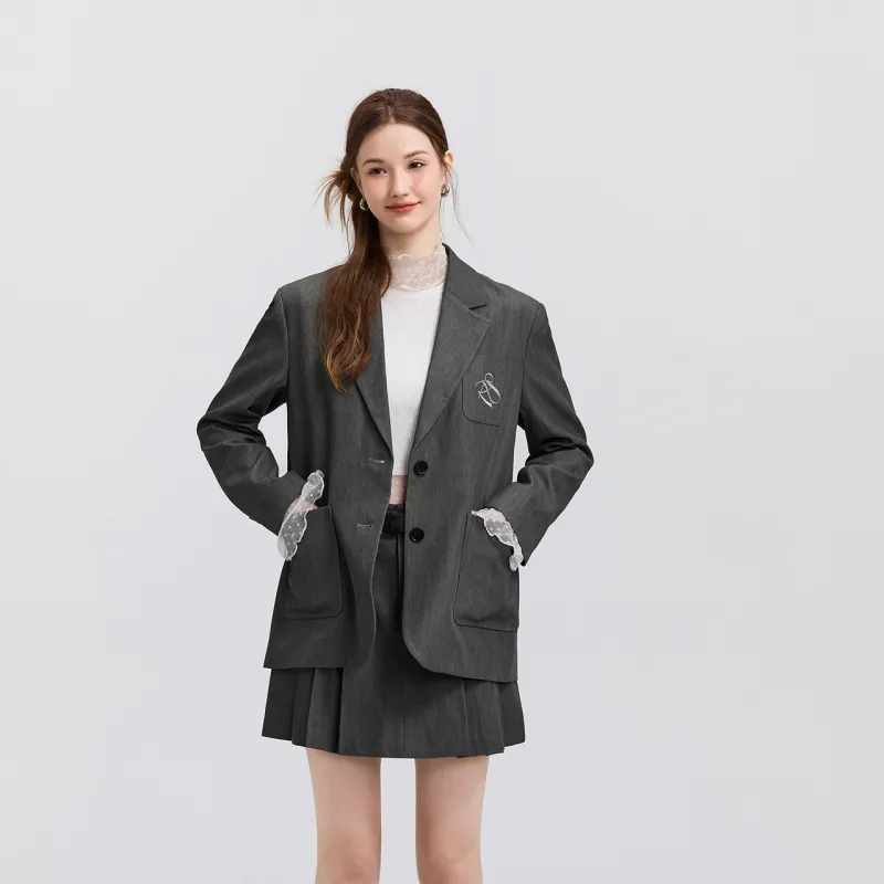 SEM/R Business Suit Women's Gray Tone-2
