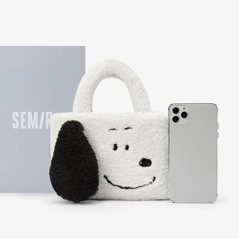 Snoopy X SEM/R Handbags Ecru 10302-4