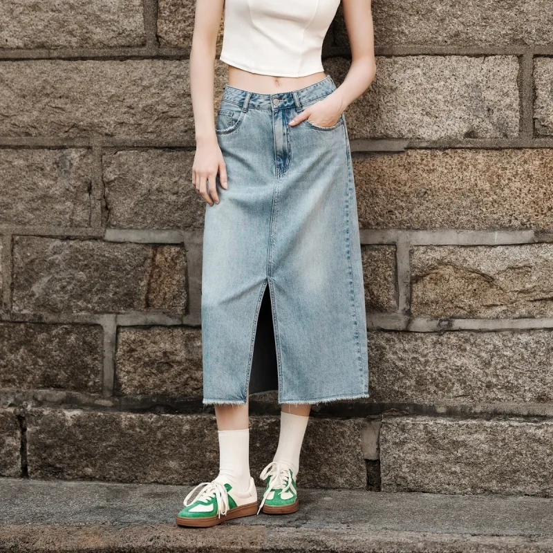 SEM/R Denim Long Skirts Women's-2