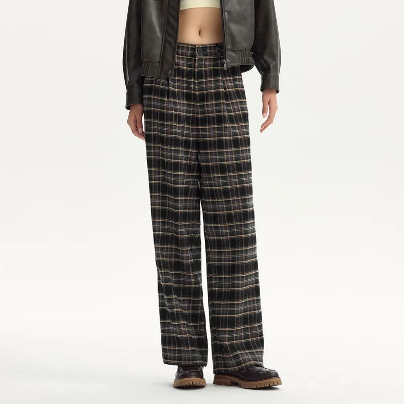 SEM/R Casual Pants Women's Black White Tone-2