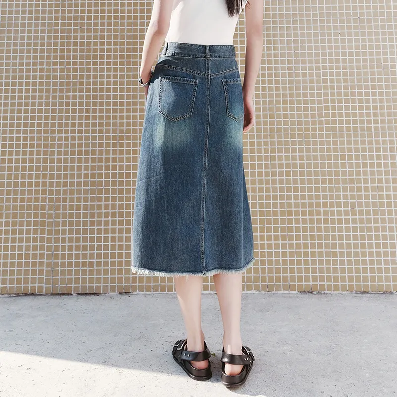 SEM/R Denim Long Skirts Women's-6