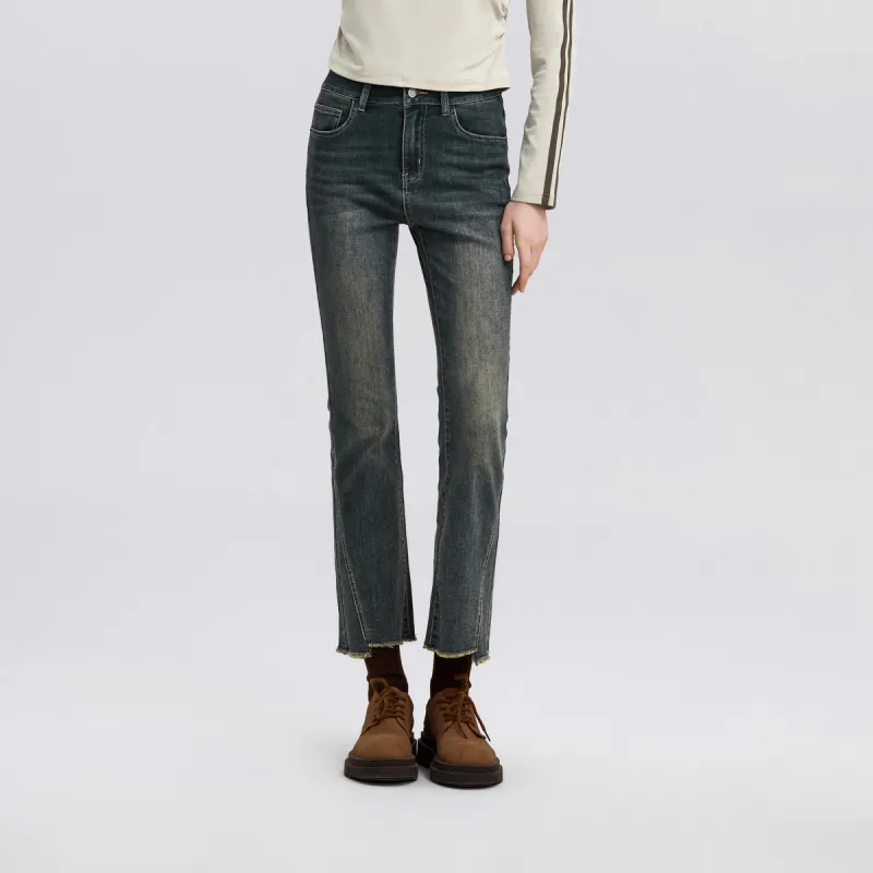SEM/R Jeans Women's Denim Yellow Mud 80325-2