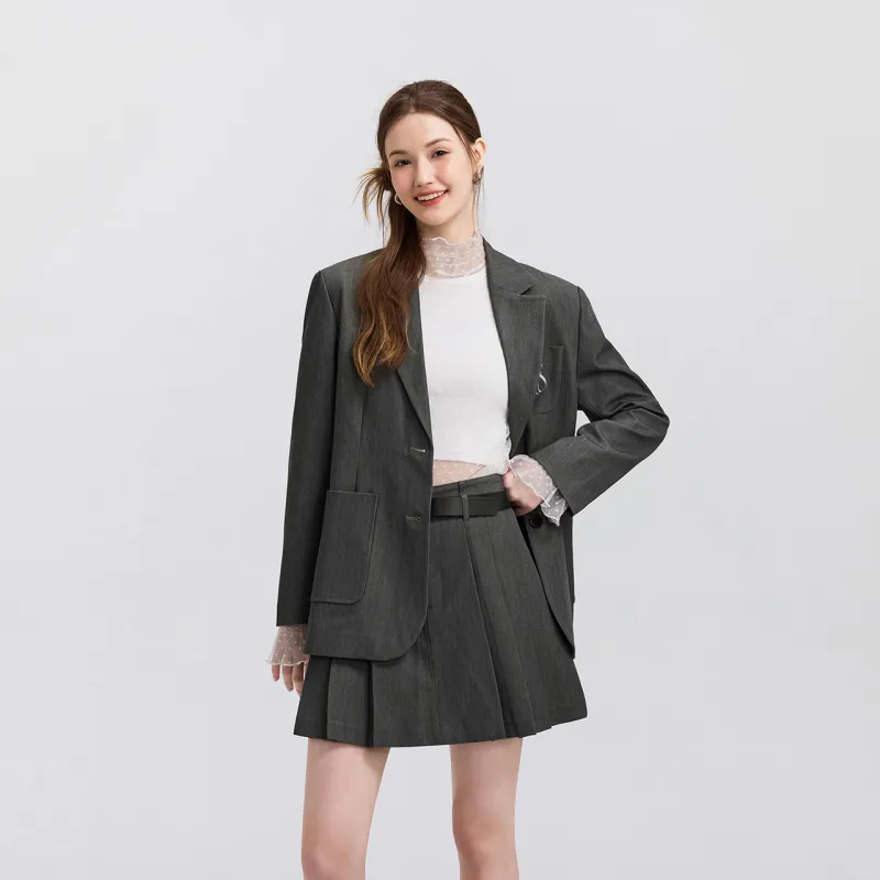 SEM/R Business Suit Women's Gray Tone-3