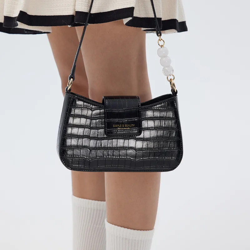 SEM/R PU Shoulder Bag Women's White-17