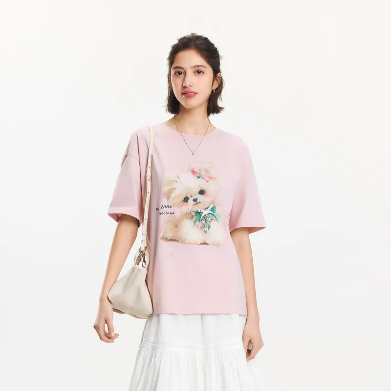 SEM/R Loose Fit 2025 Summer Short Sleeved Crew Neck T Shirt Women's-10