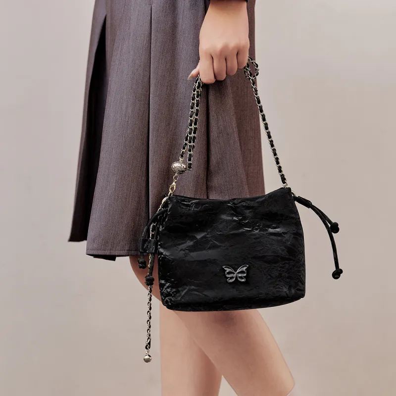 SEM/R PU Chain Bag Bucket Bag Shoulder Bag Crossbody Bag Regular Women's Milk White 10501/Dreamy Pink 60302/Black 90001-8