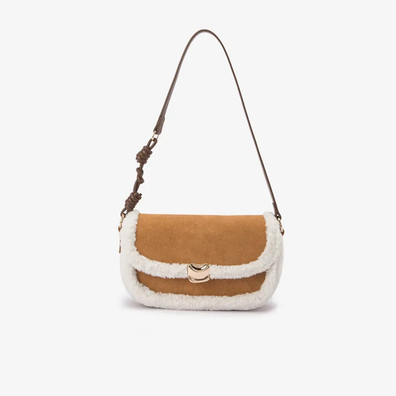 SEM/R Fabric, Synthetic Leather Shoulder Bag Women's Caramel Brown-2