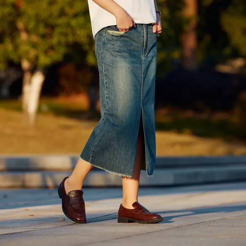 SEM/R Denim Long Skirts Women's-7