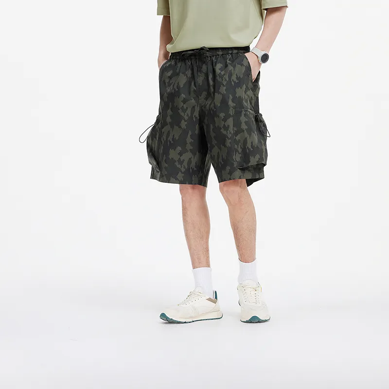 SEM/R Casual Shorts Men's Green Tone 00344-3