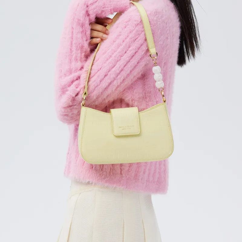 SEM/R PU Shoulder Bag Women's White-5