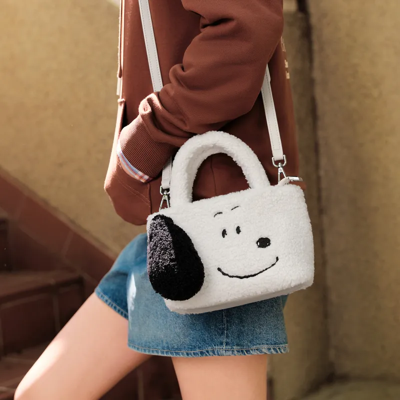 Snoopy X SEM/R Handbags Ecru 10302-3