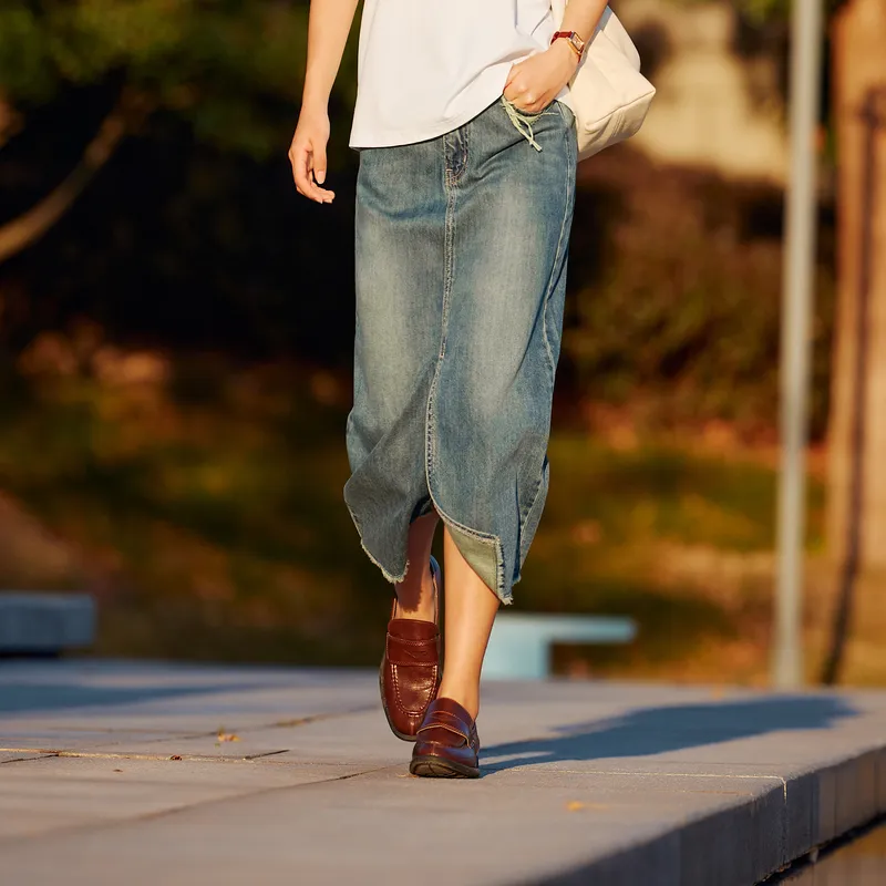 SEM/R Denim Long Skirts Women's-8