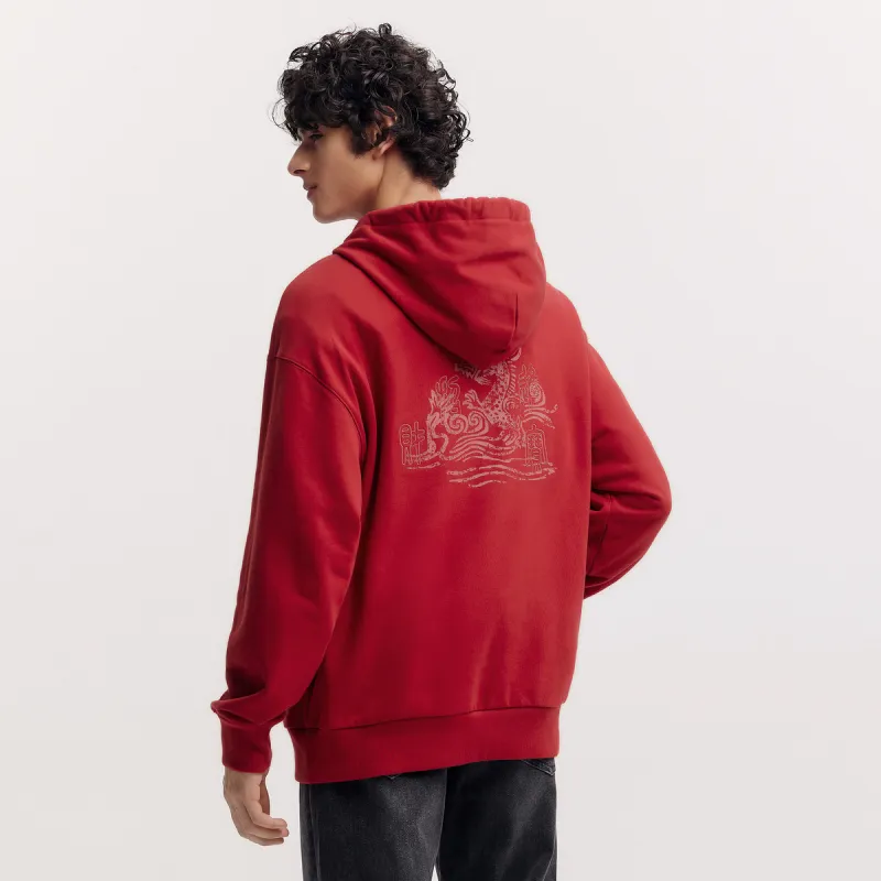 SEM/R Zhang Renhua, Collaboration Sweatshirt Men's China Red-3