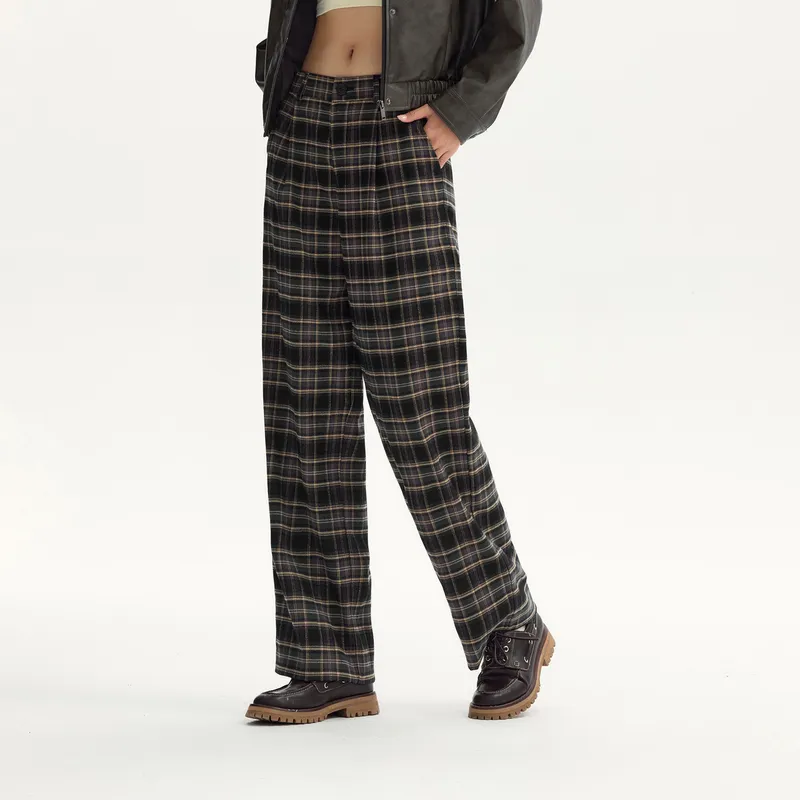 SEM/R Casual Pants Women's Black White Tone-3