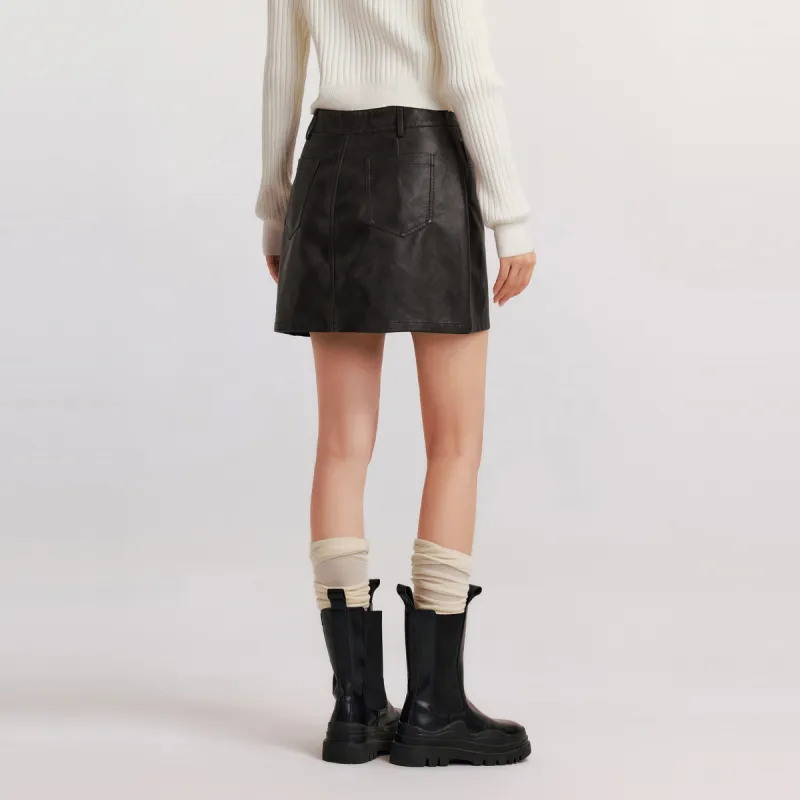 SEM/R Casual Short Skirts Women's Blackish-3
