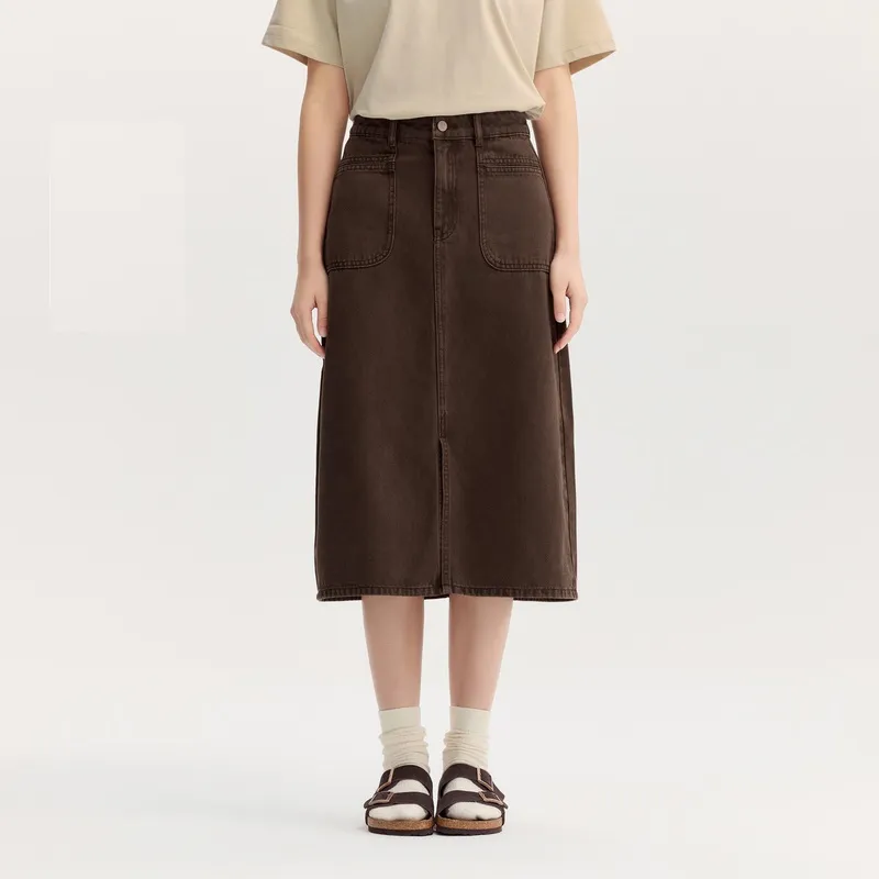 SEM/R Denim Long Skirts Women's-13