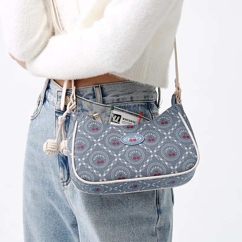 SEM/R PU Shoulder Bag, Crossbody Bag Trumpets Women's Milk White 10501, Dream Pink 60302, Denim Blue 80300-15