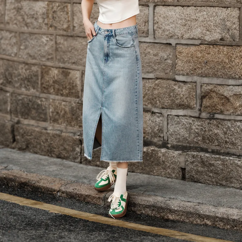SEM/R Denim Long Skirts Women's-4