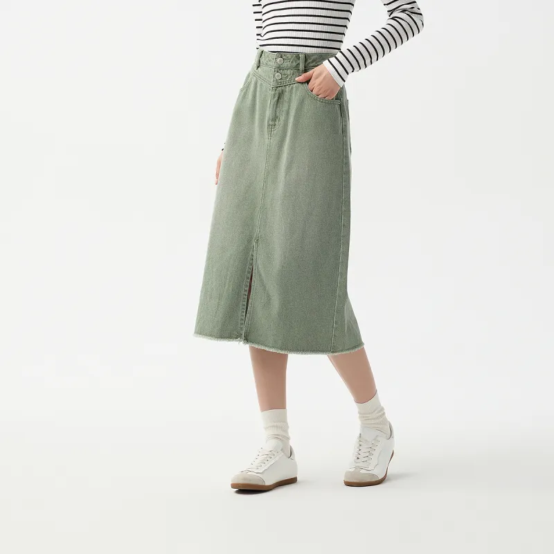 SEM/R Denim Long Skirts Women's-3