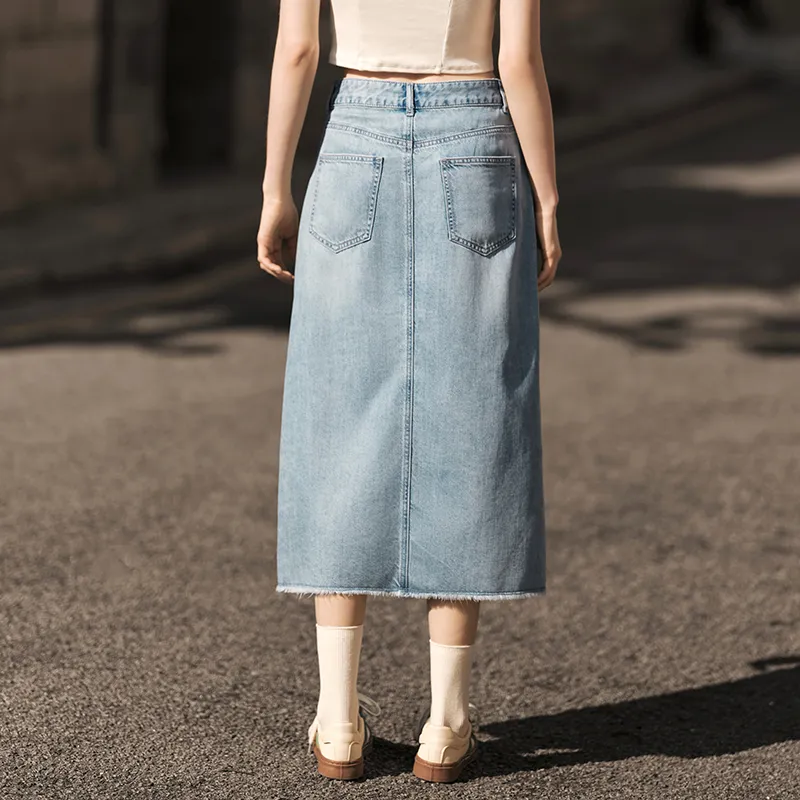 SEM/R Denim Long Skirts Women's-3