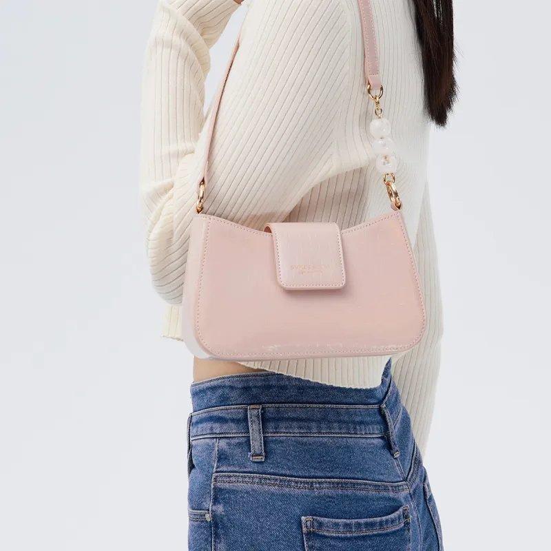 SEM/R PU Shoulder Bag Women's White-11