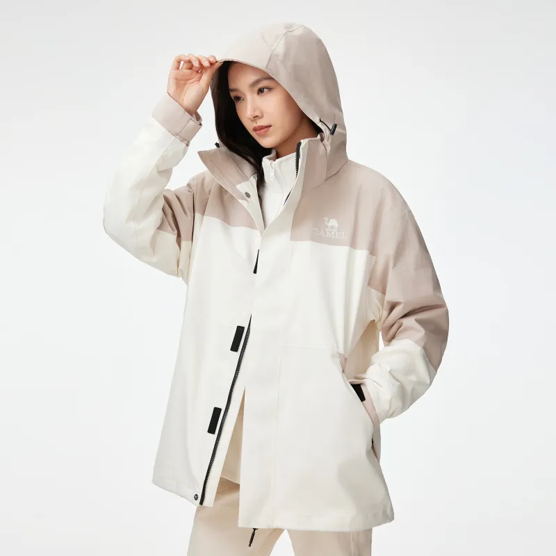 CAMEL 3 in 1 Fleece Liner Waterproof Windproof Breathable Abrasion Resistant Thermal Windbreaker Jacket Unisex-9