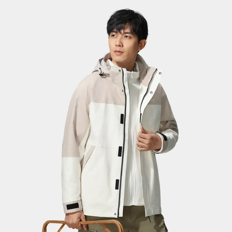 CAMEL 3 in 1 Fleece Liner Waterproof Windproof Breathable Abrasion Resistant Thermal Windbreaker Jacket Unisex-12