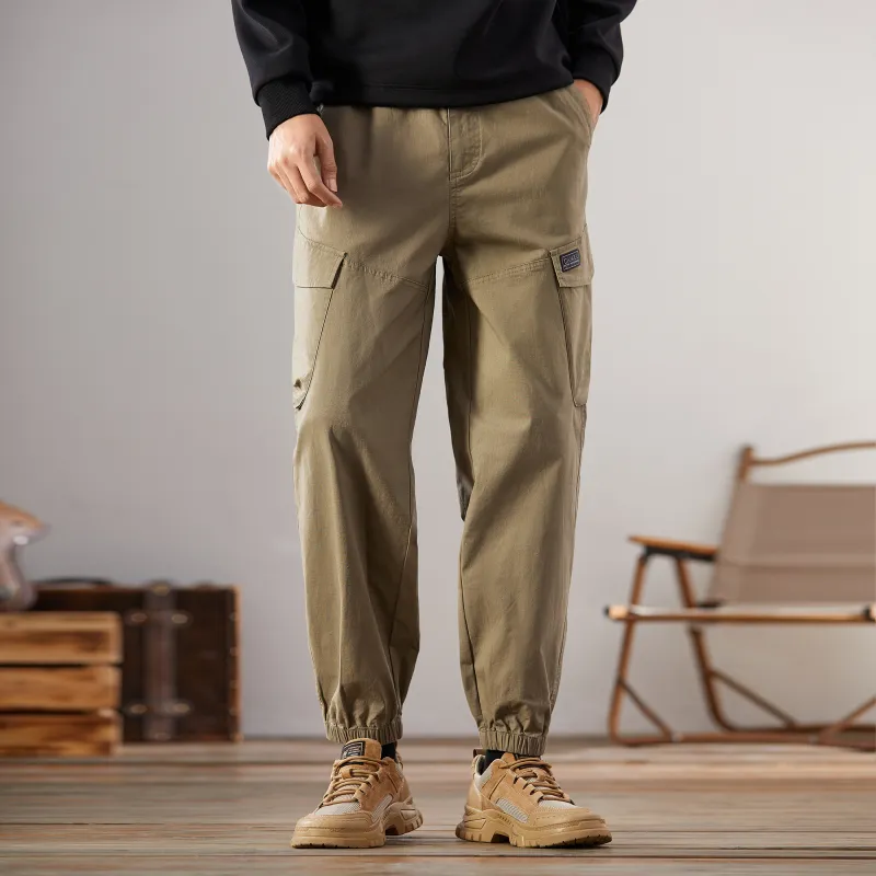 CAMEL Cargo Pants Men-12