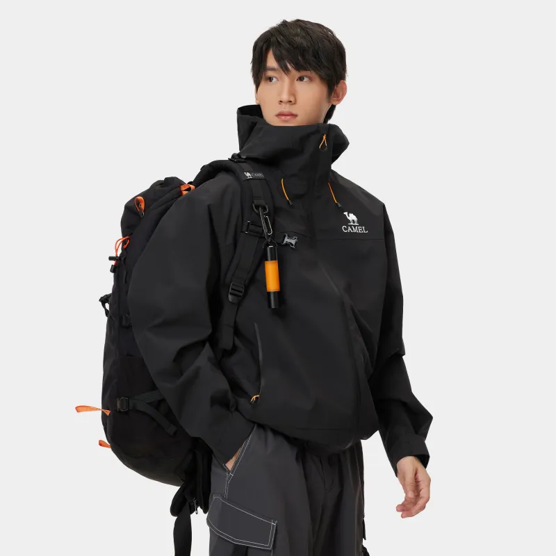 CAMEL All weather Waterproof And Windproof Windbreaker Jacket Unisex-8