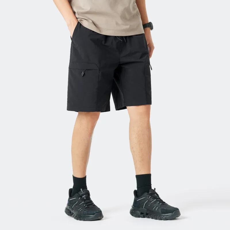 CAMEL Straight Fit Water Repellent Abrasion Resistant 5/8 Thin Loose Fit Cargo Shorts Unisex-5