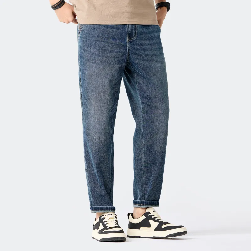 CAMEL Urban Function Series Jeans Men Denim Blue-4