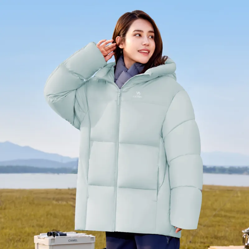 CAMEL Warm Fleece Series Down Jackets Unisex-15