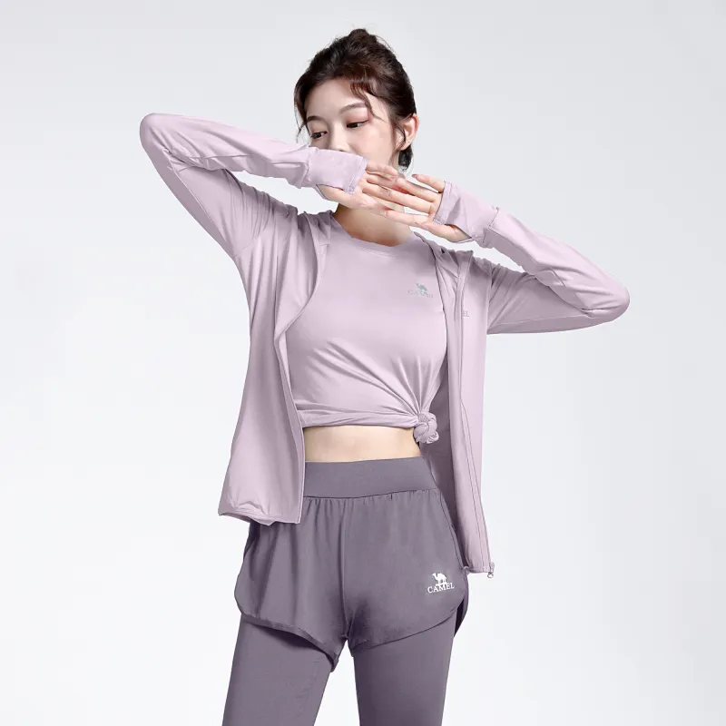 CAMEL Yoga Sets Women's-12