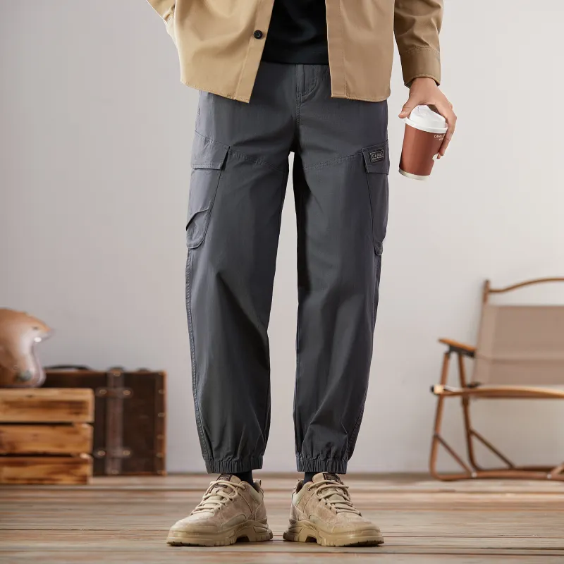 CAMEL Cargo Pants Men-23